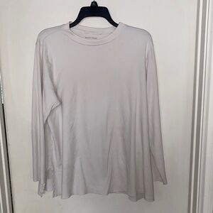 Eileen Fisher Classic White Long Sleeve Top